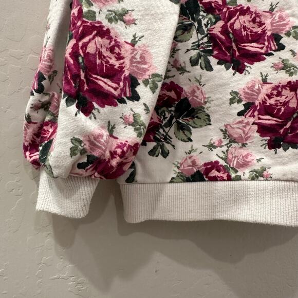 Janie and Jack Floral Puff Sleeve French Terry Sweatshirt - Picture 3 of 8